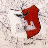 1892-Lo stemma dipinto su un diploma realizzato per la banda di Madonna in occasione del convegno bandistico di quell'anno.