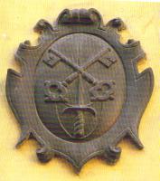 Sec.XVIII? Morbegno,stemma in bronzo sulla facciata del municipio