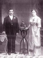 Rino Molteni e moglie a Buenos Aires (1907?)