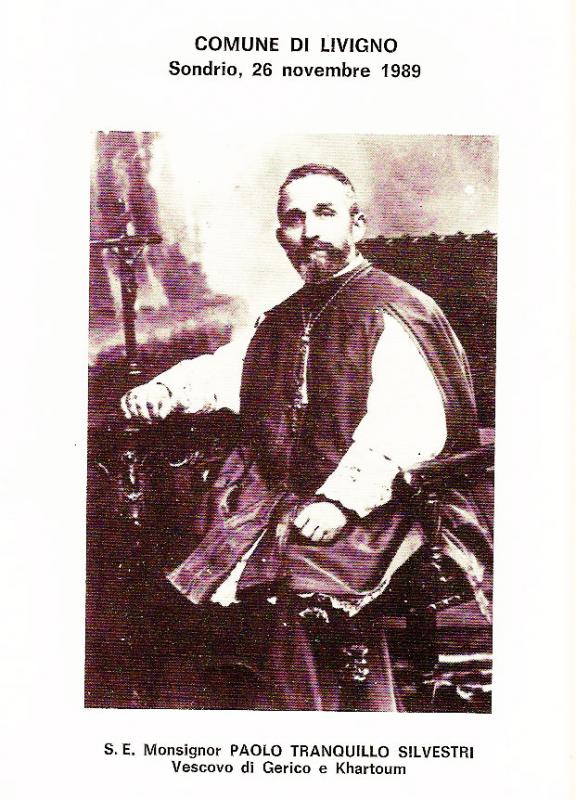 1989-cartolina filatelica in ricordo del vescovo Silvestri