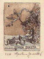 Garavatti Marilena, ex libris W.Pianta, mm 78x58, s.d.