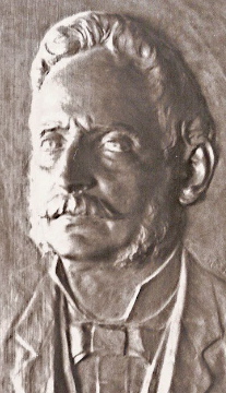 Pisani Salvatore, ritratto in bassorilievo di Luigi Torelli, bronzo da originale in terra cotta. Copie in bronzo sono state post